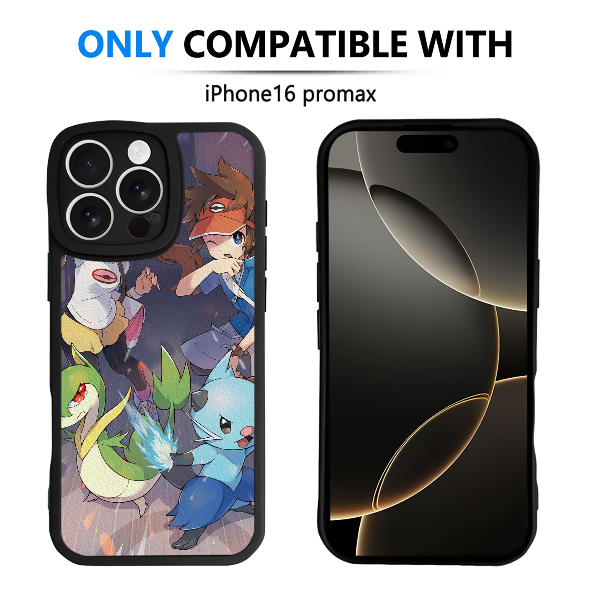 （画像用） ポケットモンスター Pokémon 【iPhone 16シリーズ対応】シリコンスマホケース（レザー調） 材質：シリコン